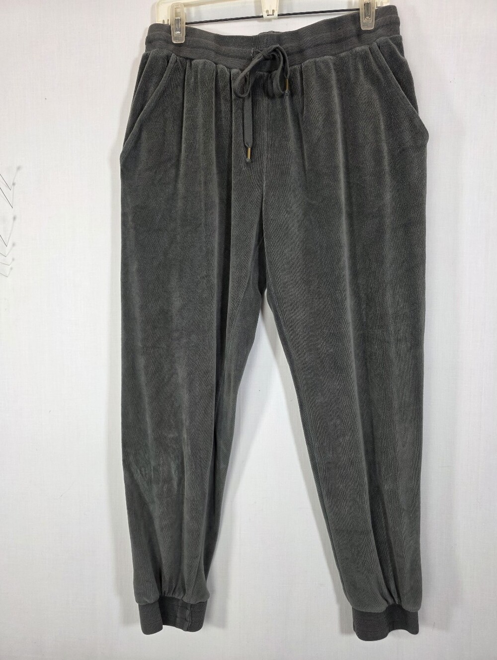 Young Fabulous & Broke Plush Terry Joggers Size L Gray